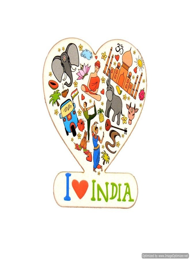 India Souvenir Wooden Fridge Magnet - Taj Mahal,Perfect Souvenir for Gifting